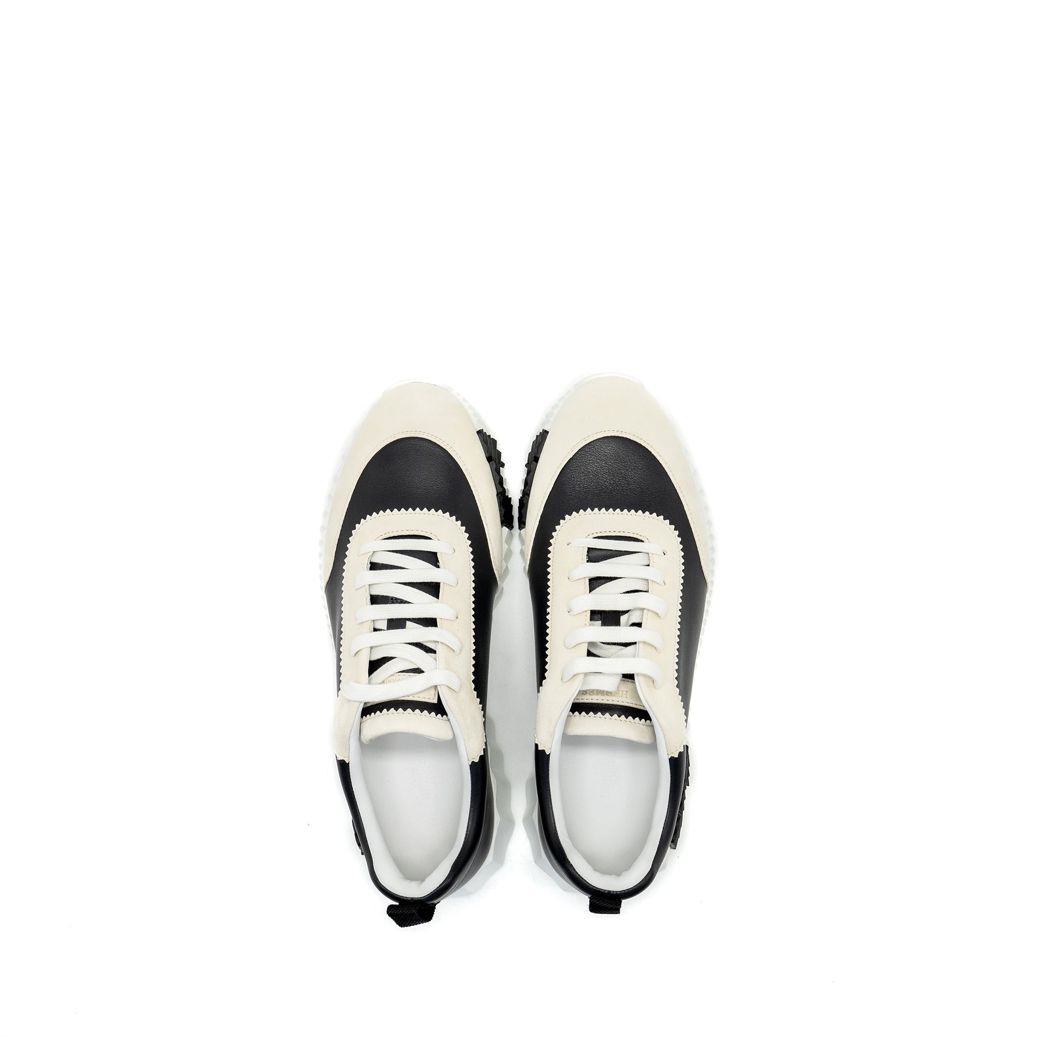 HERMES MEN’S BOUNCING SNEAKERS LEATHER BLACK/ WHITE MULTICOLOUR