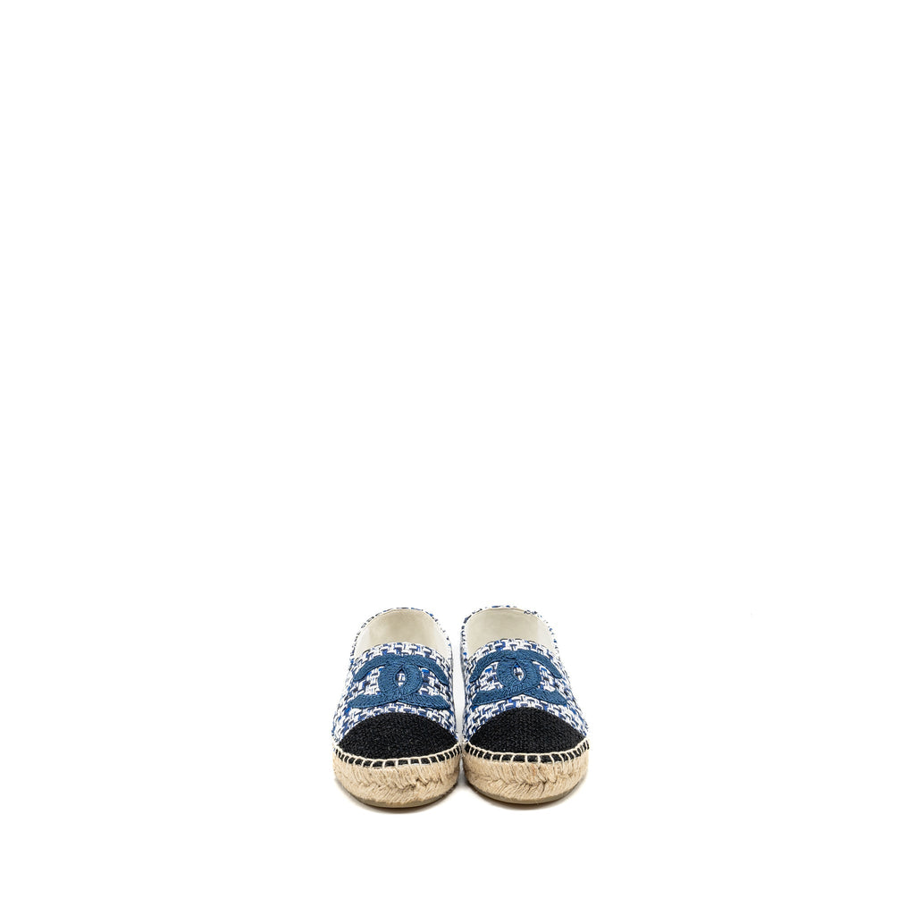 CHANEL ESPADRILLES TWEED/COTTON BLUE/MULTICOLOUR