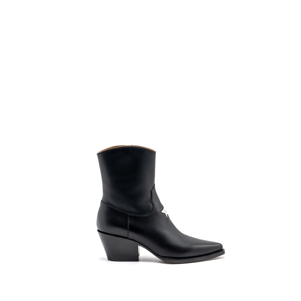 DIOR DIOR L.A HEELED ANKLE BOOTS CALFSKIN BLACK
