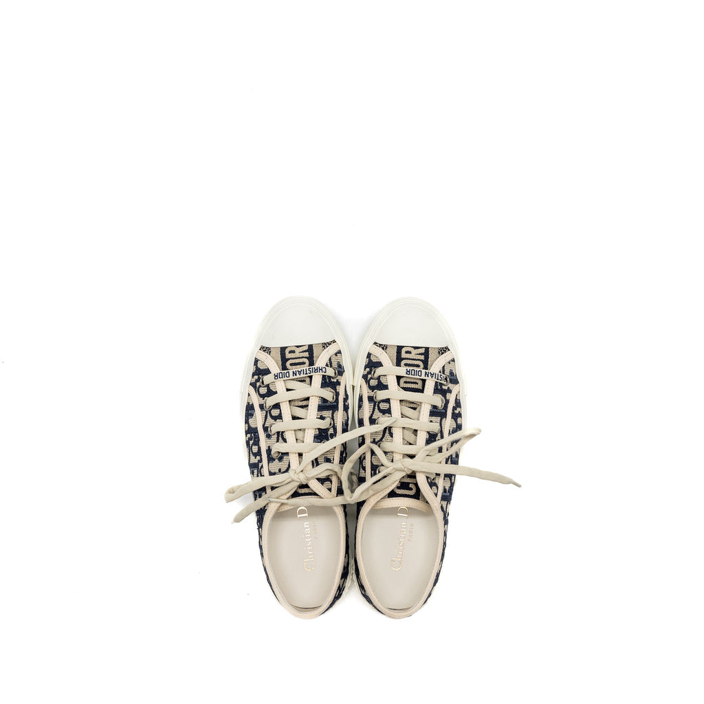 DIOR WALK N SNEAKER BLUE OBLIQUE EMBROIDERY BLUE/MULTICOLOUR