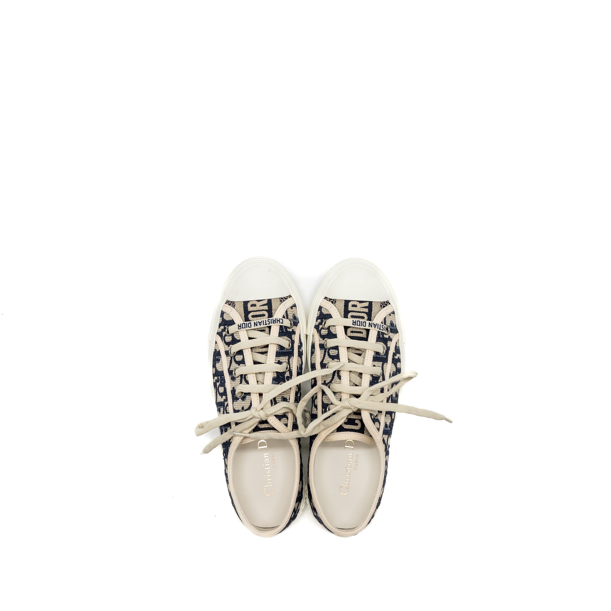 DIOR WALK N SNEAKER BLUE OBLIQUE EMBROIDERY BLUE/MULTICOLOUR