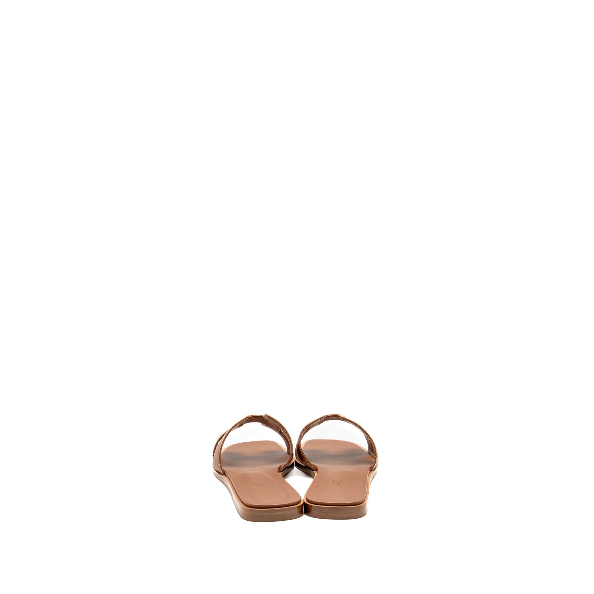 HERMES ORAN SANDALS CALFSKIN GOLD