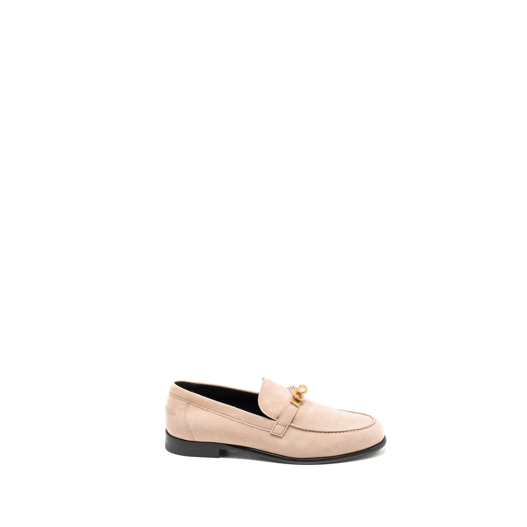 HEREMS DESTIN LOAFER SUEDE LEATHER ROSE OPALINE RGHW