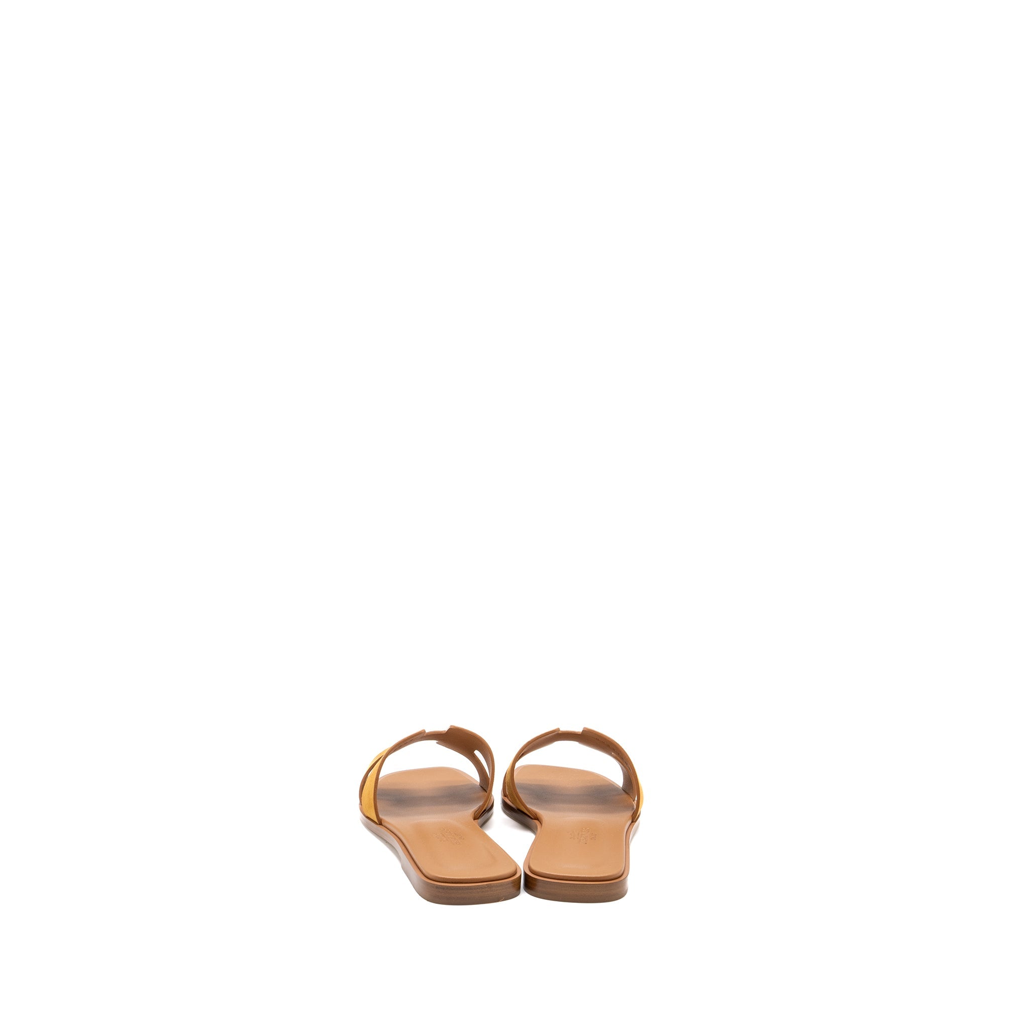 HERMES ORAN SANDALS CHÈVRE VELOURS NATURAL
