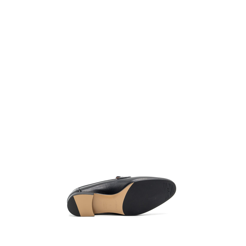 HERMES PARIS LOAFER GOATSKIN BLACK SHW