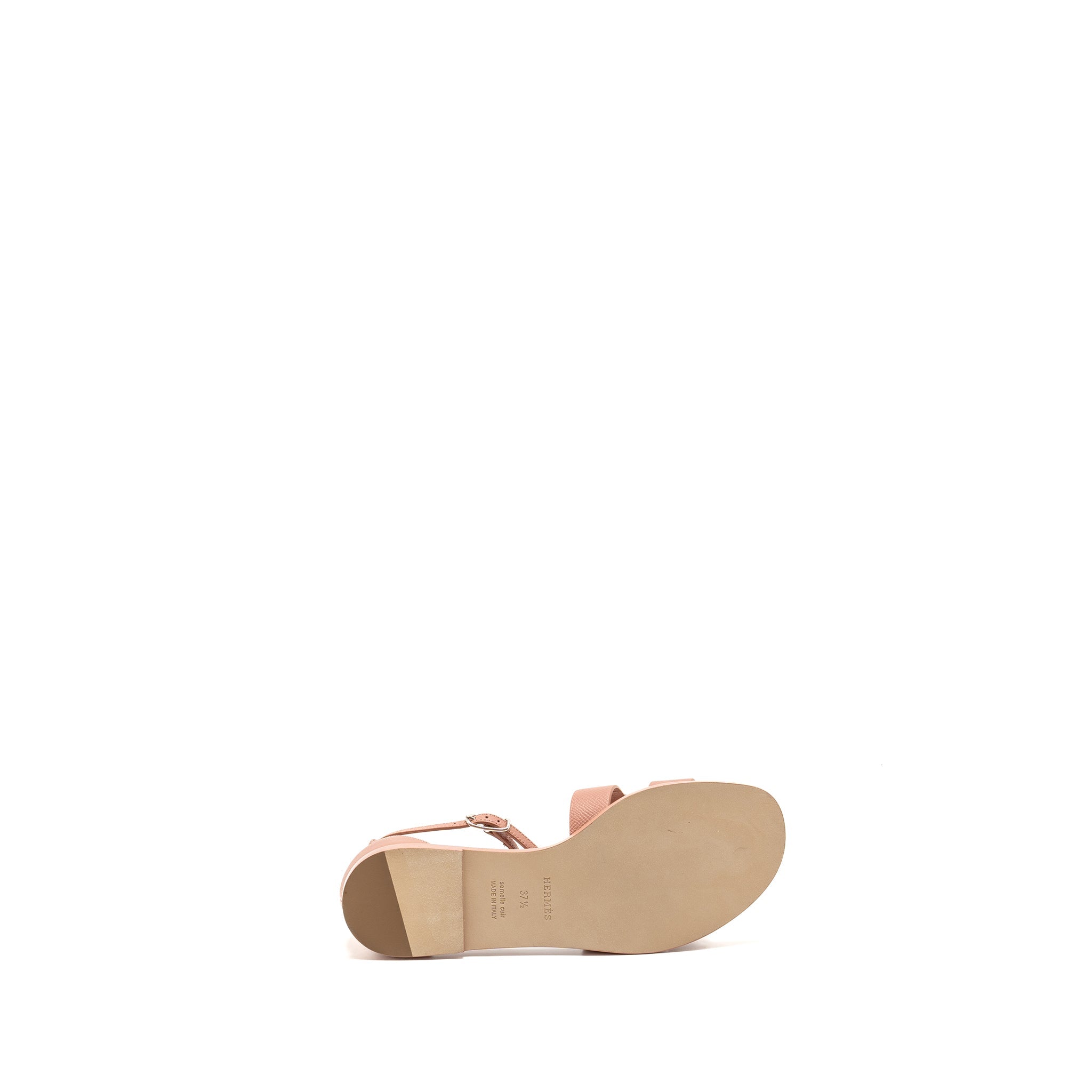 HERMES SANTORINI SANDAL EPSOM ROSE AUBE SHW