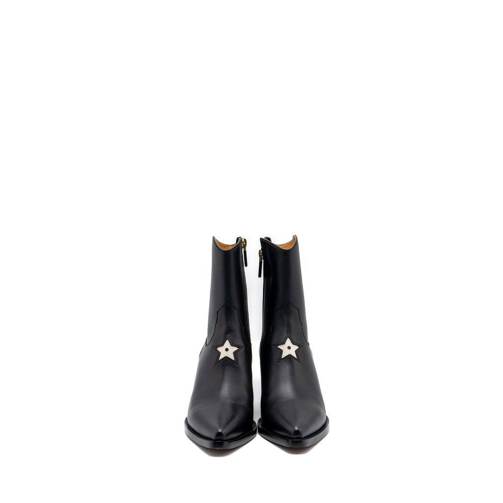 DIOR DIOR L.A HEELED ANKLE BOOTS CALFSKIN BLACK