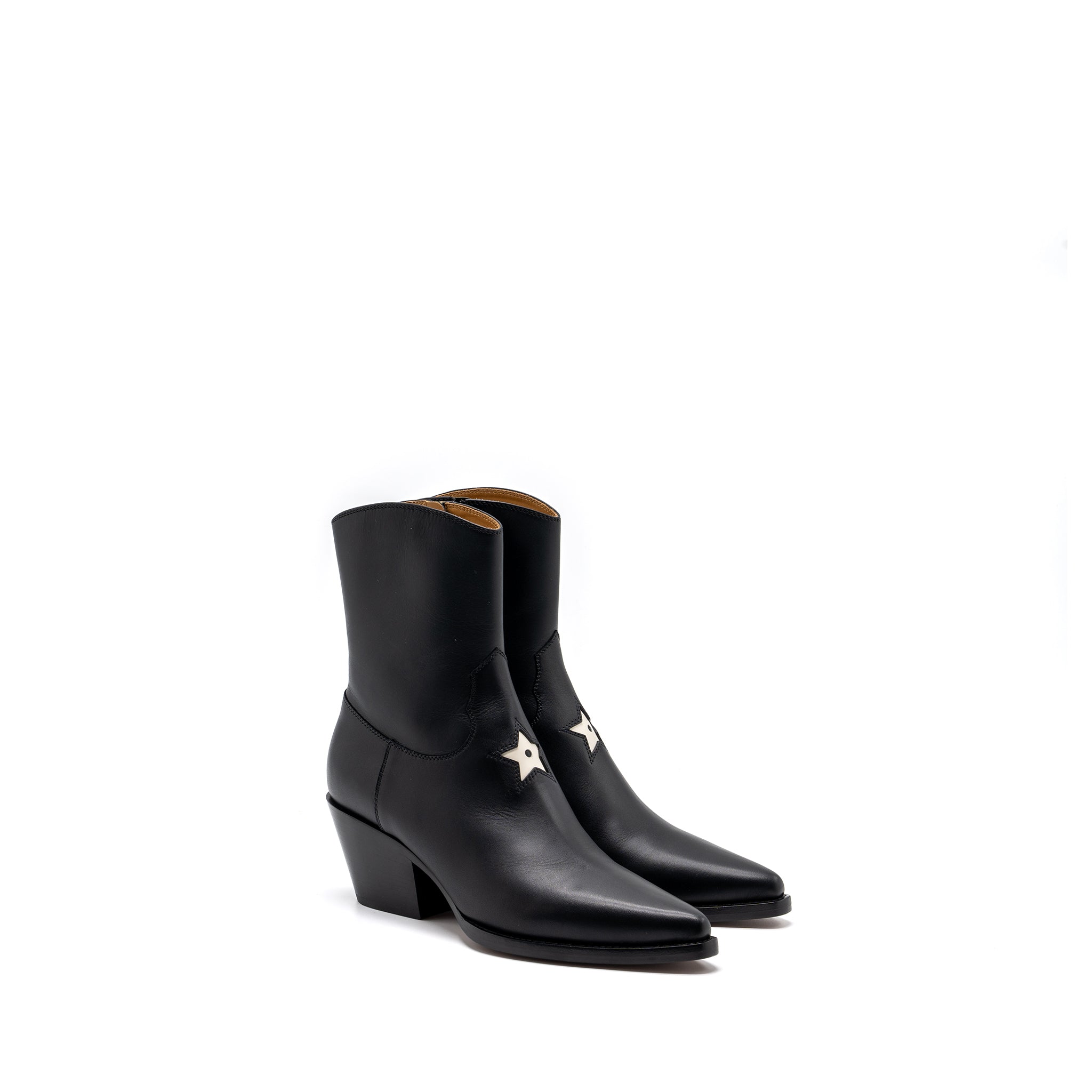 DIOR DIOR L.A HEELED ANKLE BOOTS CALFSKIN BLACK