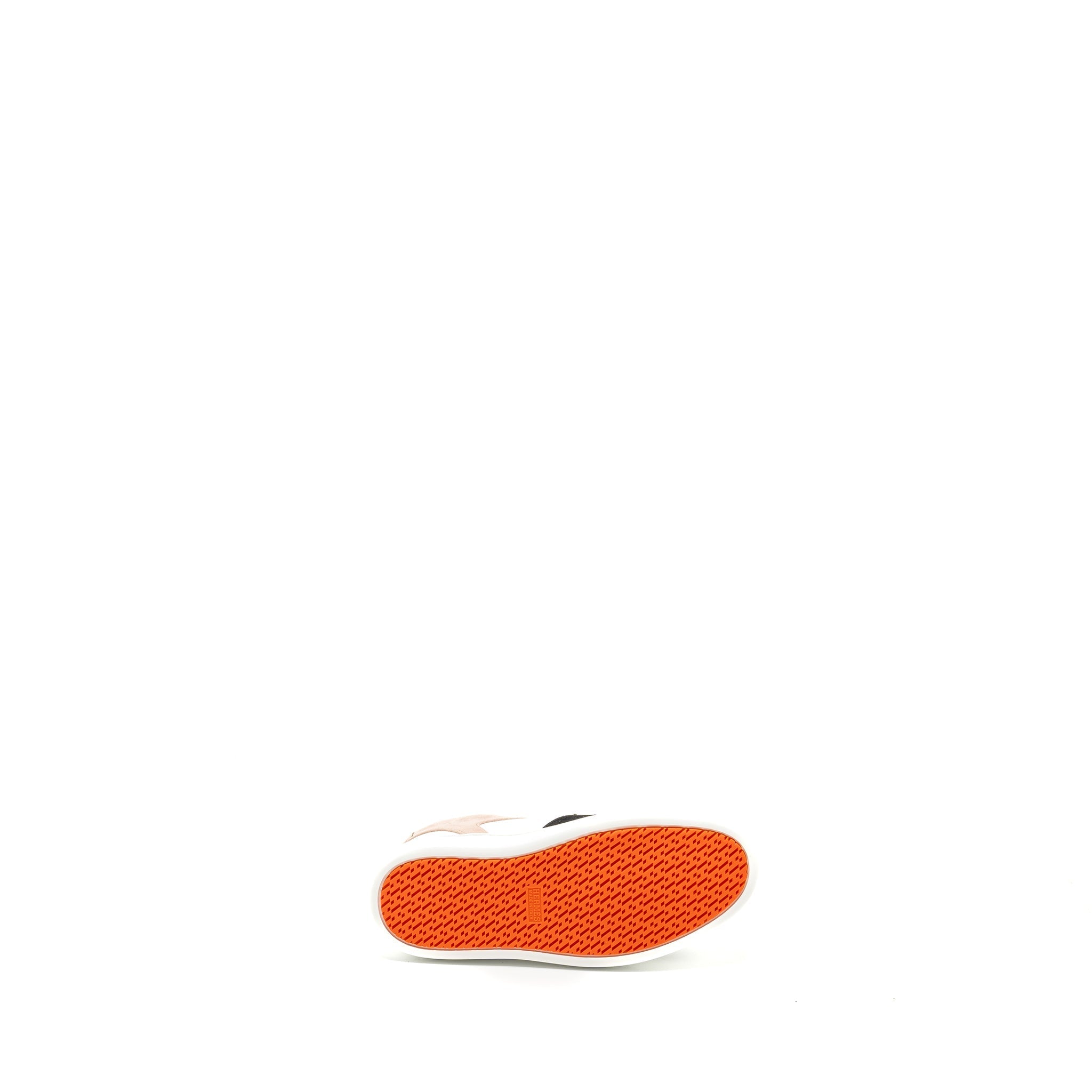 HERMES FREESTYLE SNEAKERS SUEDE / CALFSKIN BLACK / WHITE/ PINK