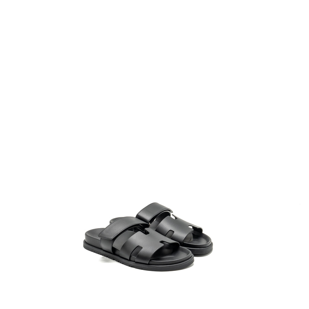 HERMES HOMME CHYPRE SANDALS BLACK