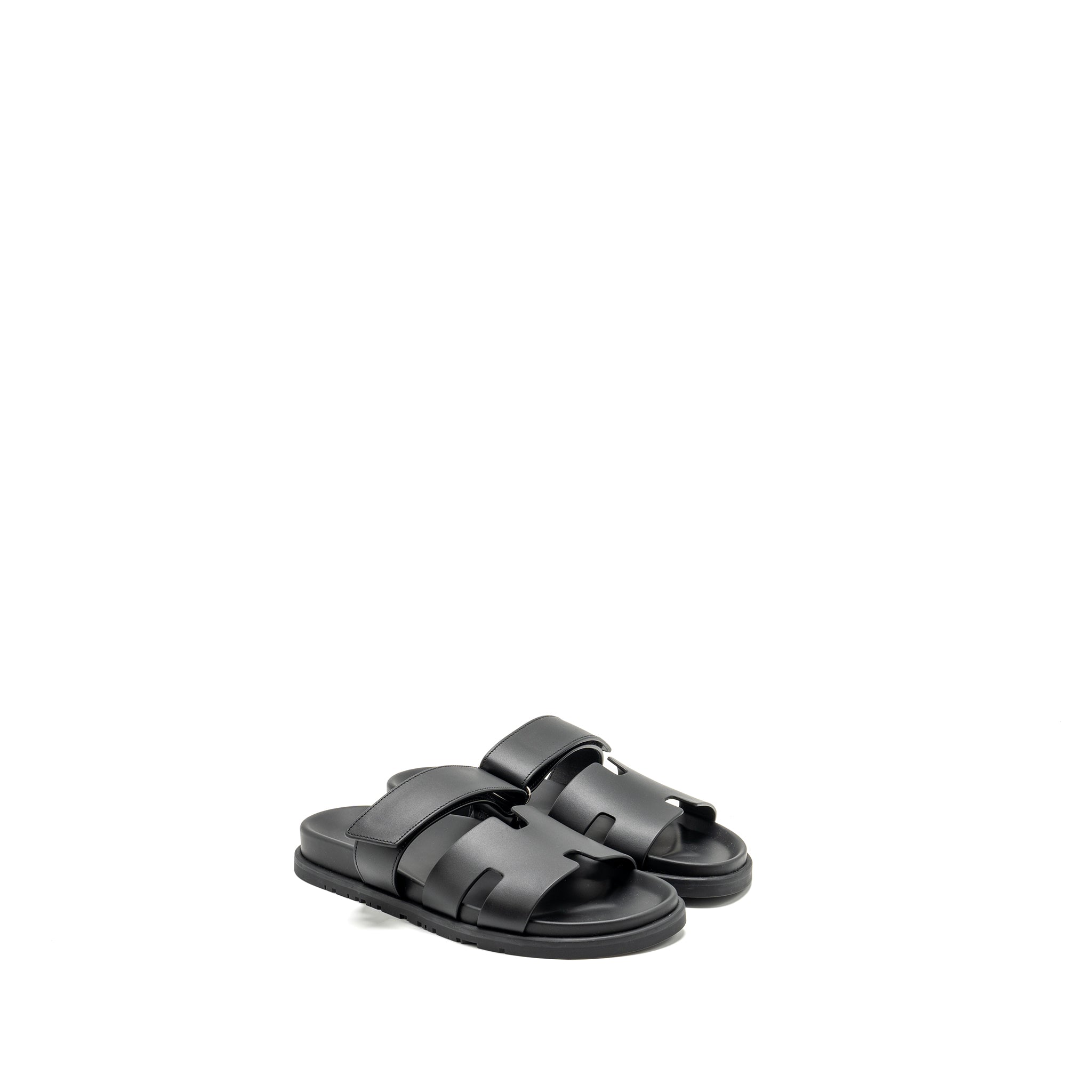 HERMES HOMME CHYPRE SANDALS BLACK