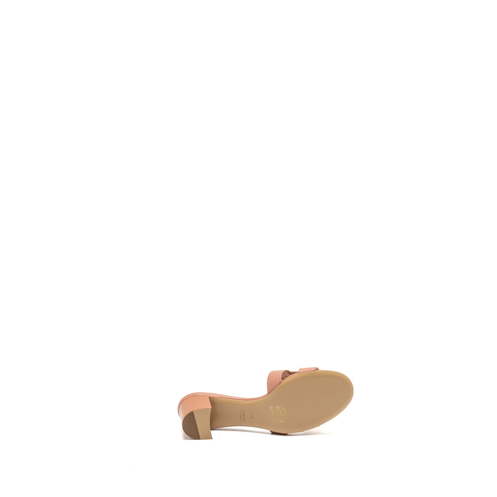 HERMES OASIS SANDALS EPSOM ROSE AUBE