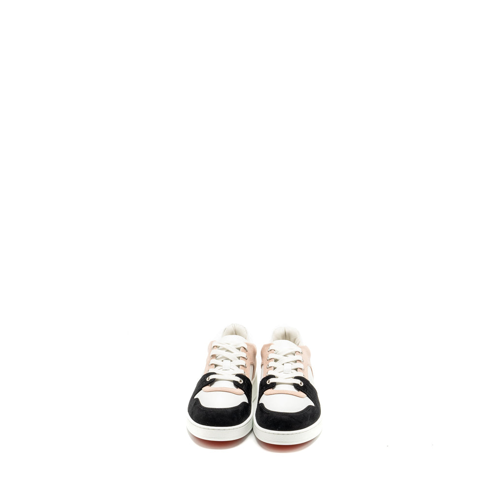 HERMES FREESTYLE SNEAKERS SUEDE / CALFSKIN BLACK / WHITE/ PINK