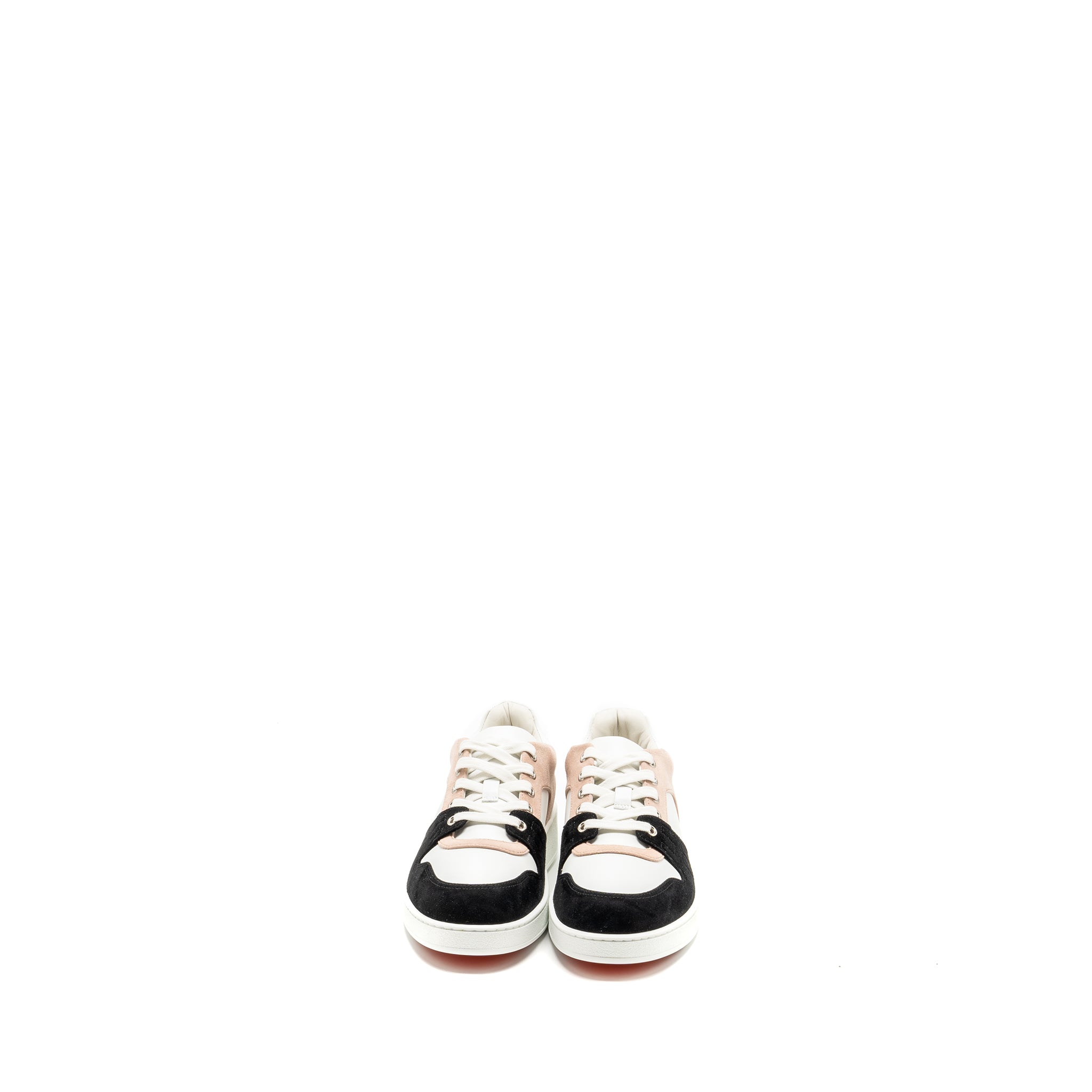 HERMES FREESTYLE SNEAKERS SUEDE / CALFSKIN BLACK / WHITE/ PINK