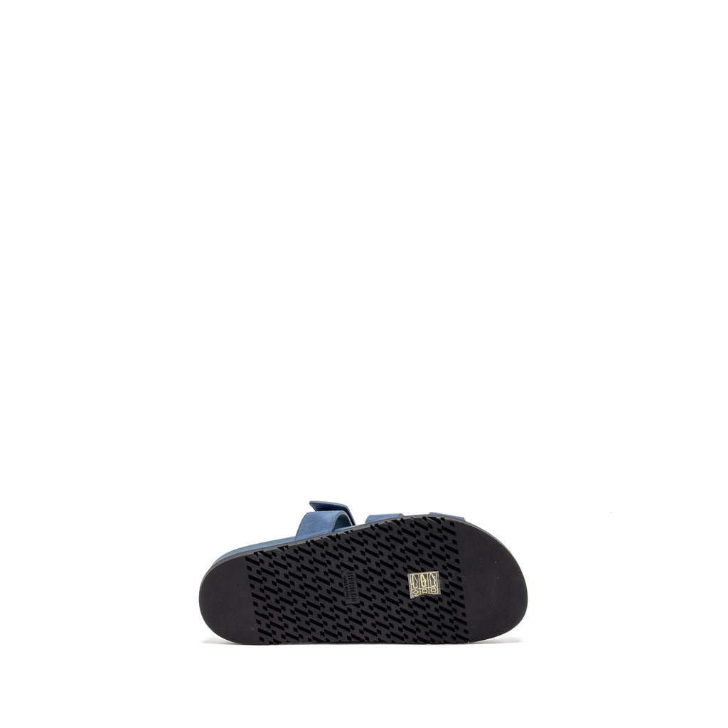 HERMES FEMME CHYPRE SANDALS CHEVRE VELOURS BLEU TURQUIN