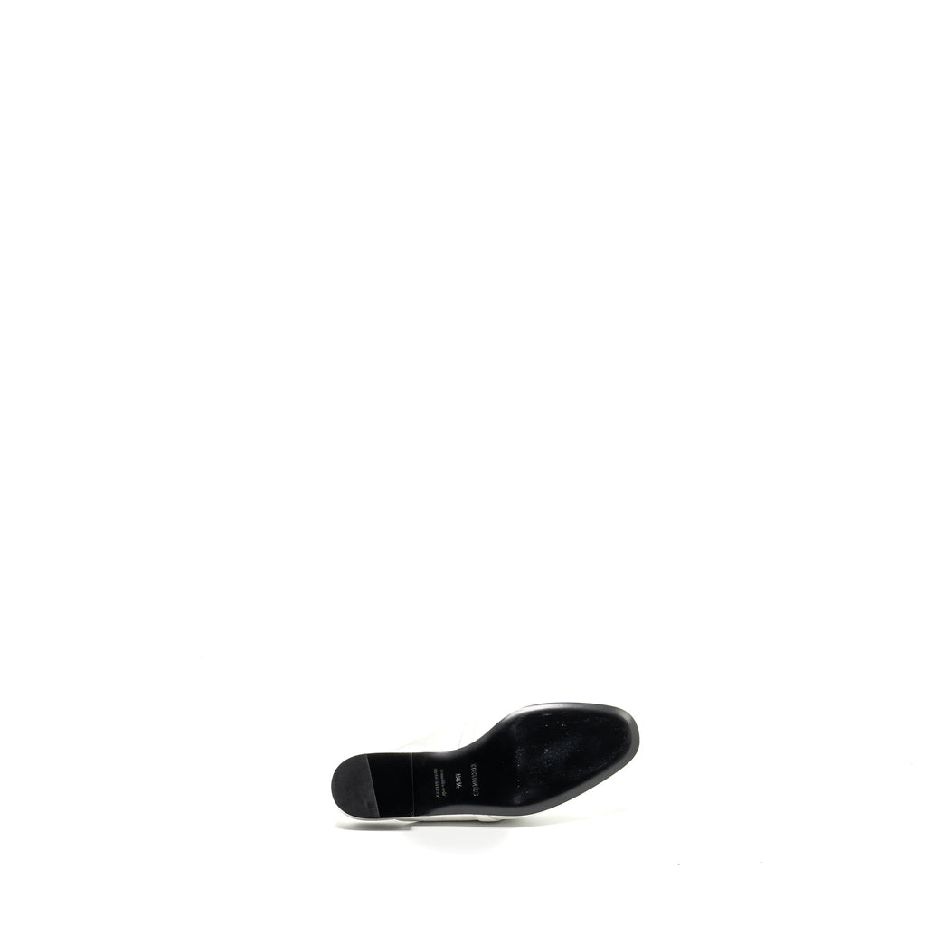 HERMES OZ MULE SUEDE GOATSKIN SILVER LGHW