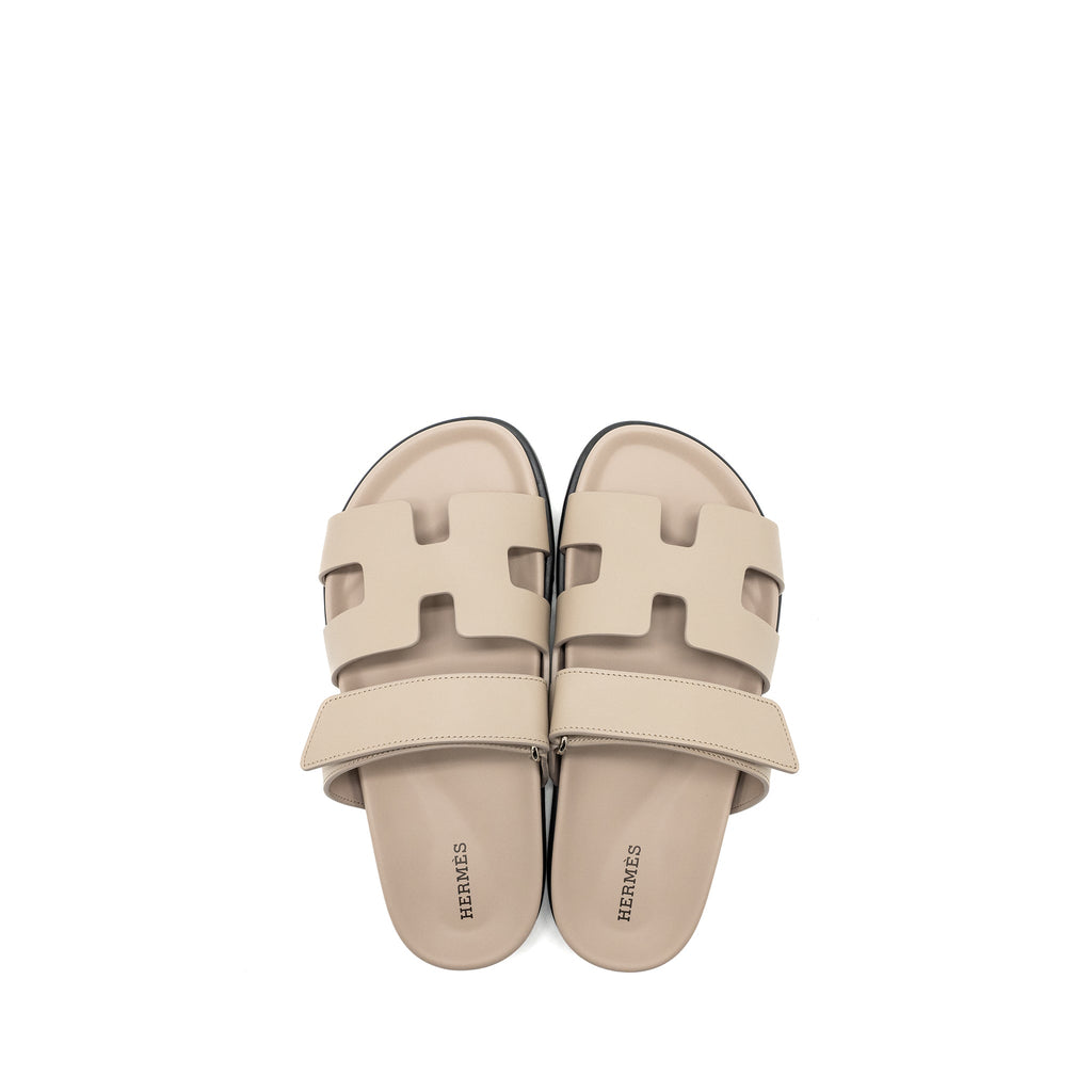 HERMES CHYPRE SANDAL BEIGE MASTIC