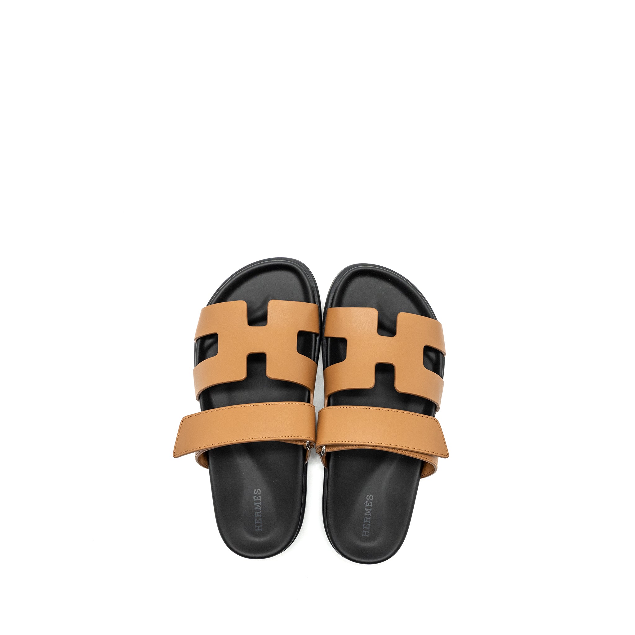 HERMES CHYPRE SANDALS NATUREL