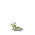 FENDI FENDI FIRST HIGH-HEELED SLINGBACKS LEATHER GREEN SHW