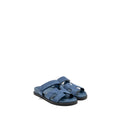 HERMES FEMME CHYPRE SANDALS CHEVRE VELOURS BLEU TURQUIN