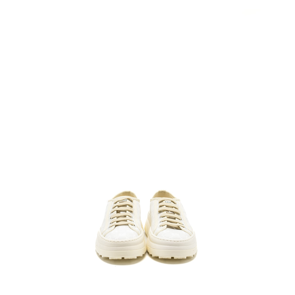 GUCCI TENNIS SNEAKER CANVAS WHITE