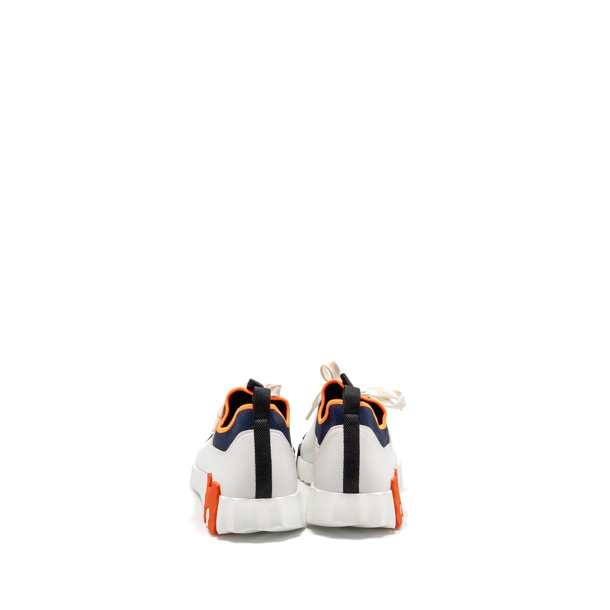 HERMES MEN’S BOUNCING SNEAKER WHITE/ NAVY/ ORANGE
