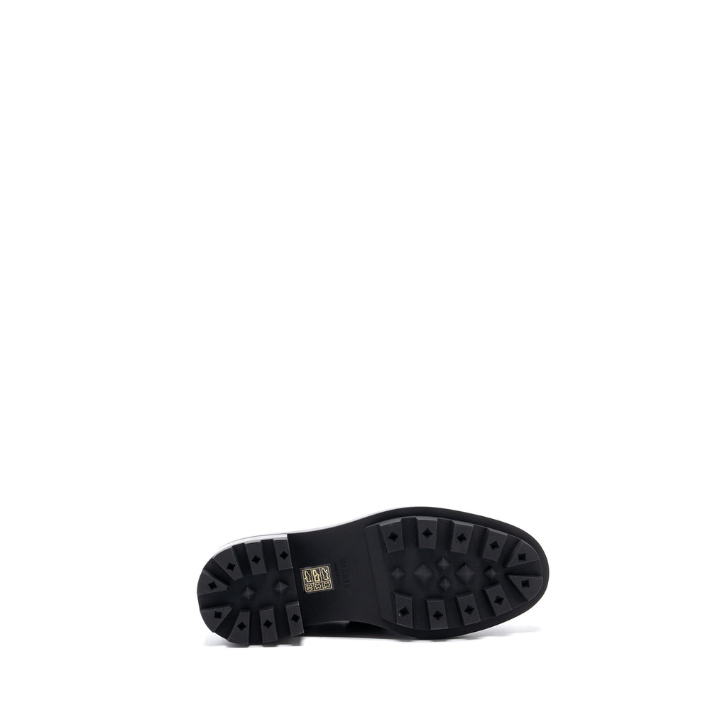 HERMES FIRST DERBY OXFORD LOAFER CALFSKIN BLACK SHW