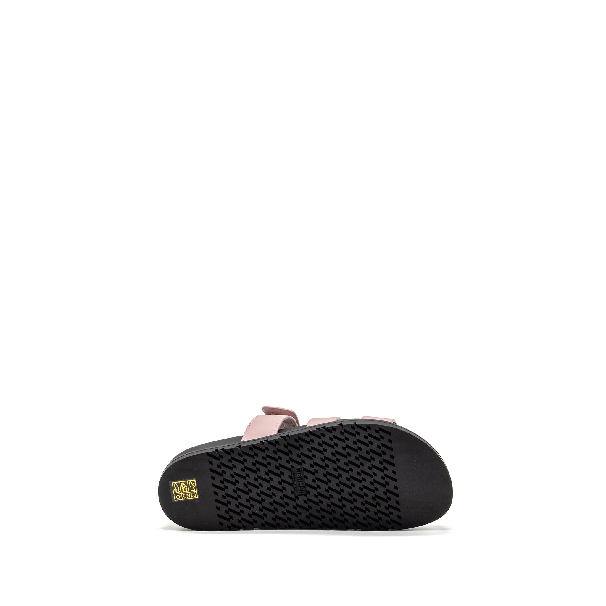 HERMES FEMME CHYPRE SANDALS CAFLSKIN ROSE CANCAN
