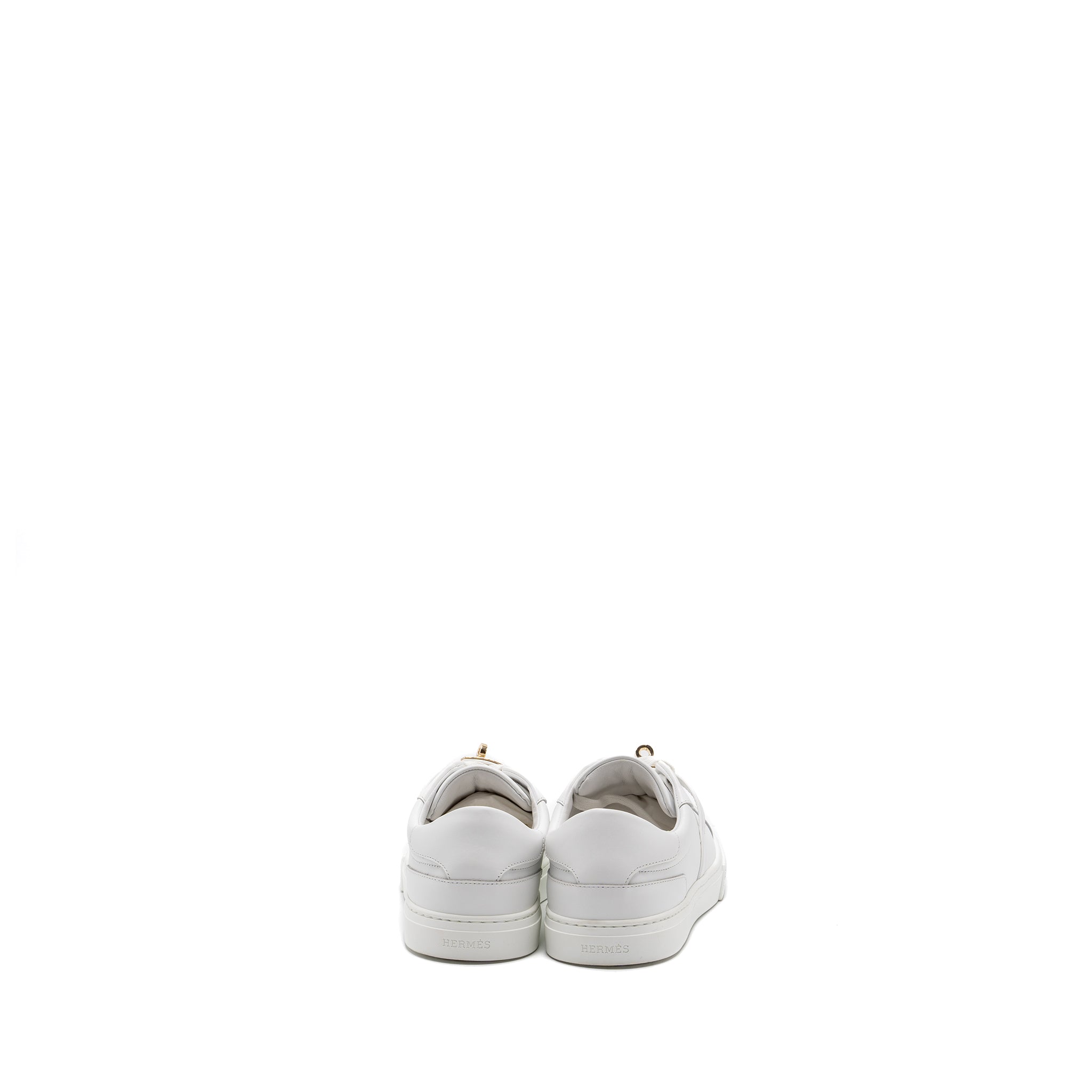 HERMES DAY SNEAKERS WHITE GHW