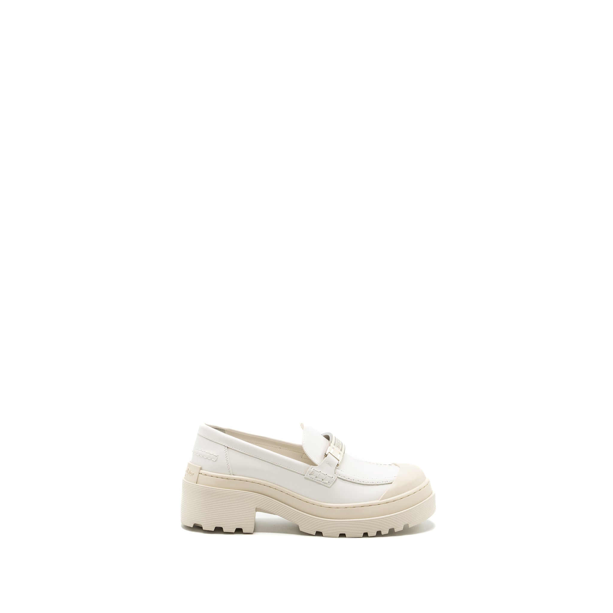 DIOR CODE LOAFER CALFSKIN WHITE SHW