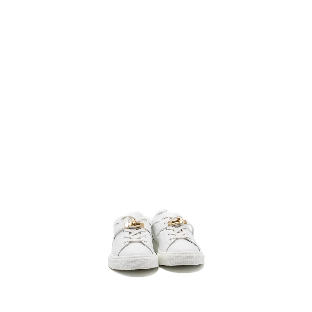 HERMES DAY SNEAKERS WHITE GHW