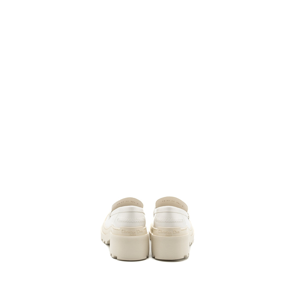 DIOR CODE LOAFER CALFSKIN WHITE SHW
