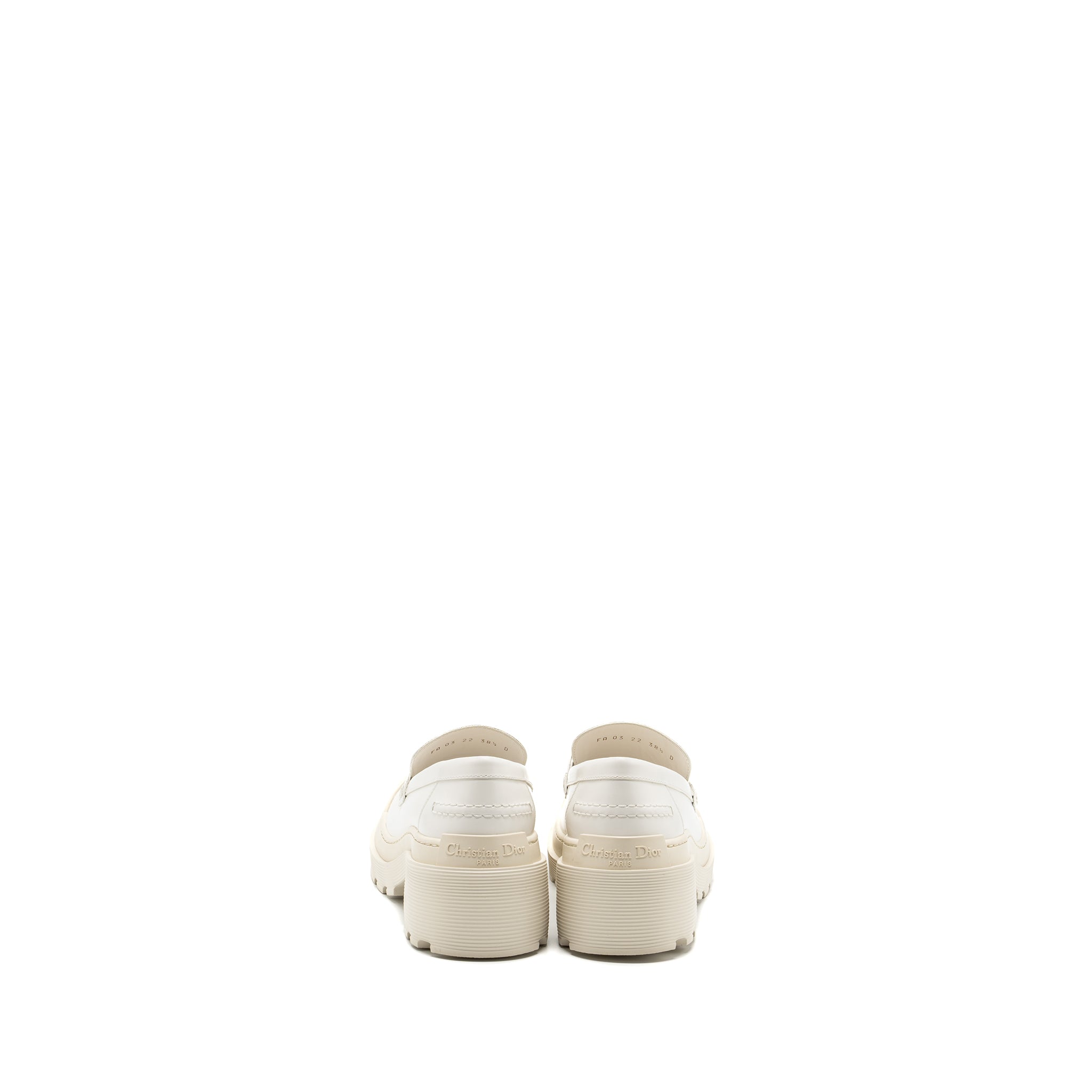 DIOR CODE LOAFER CALFSKIN WHITE SHW