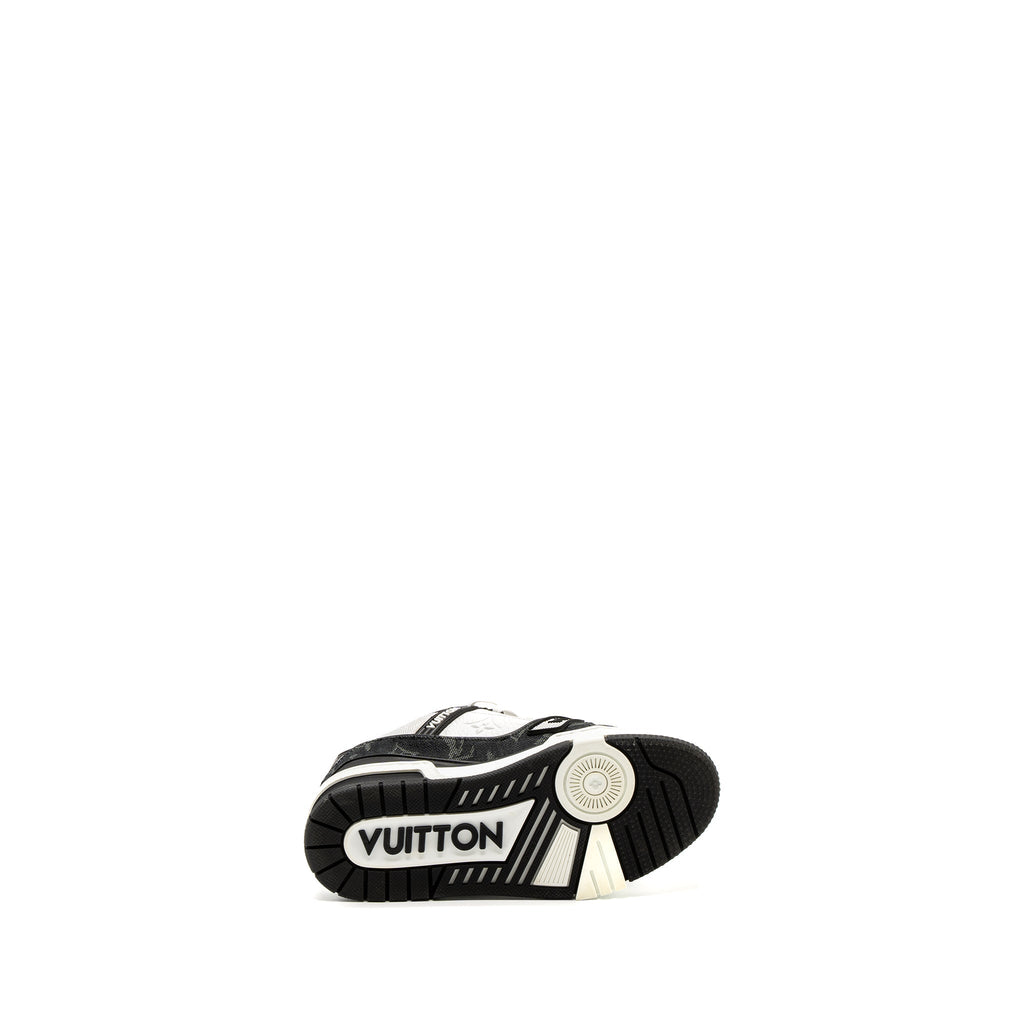 LOUIS VUITTON TRAINER SNEAKER MONOGRAM DENIM/MONOGRAM-EMBOSSED GRAINED CALFSKIN BLACK