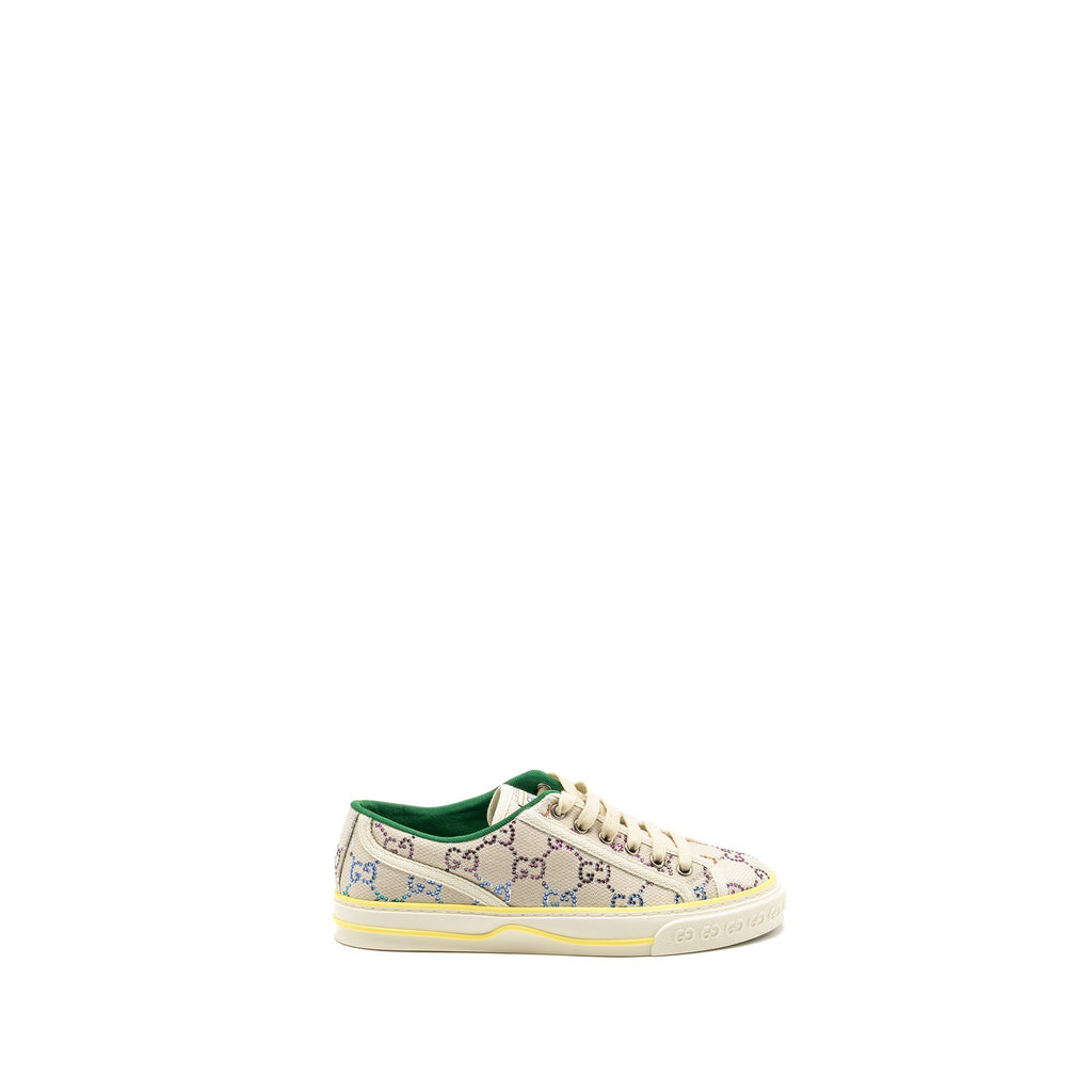 GUCCI TENNIS SNEAKER CANVAS/ CRYSTAL MULTICOLOUR