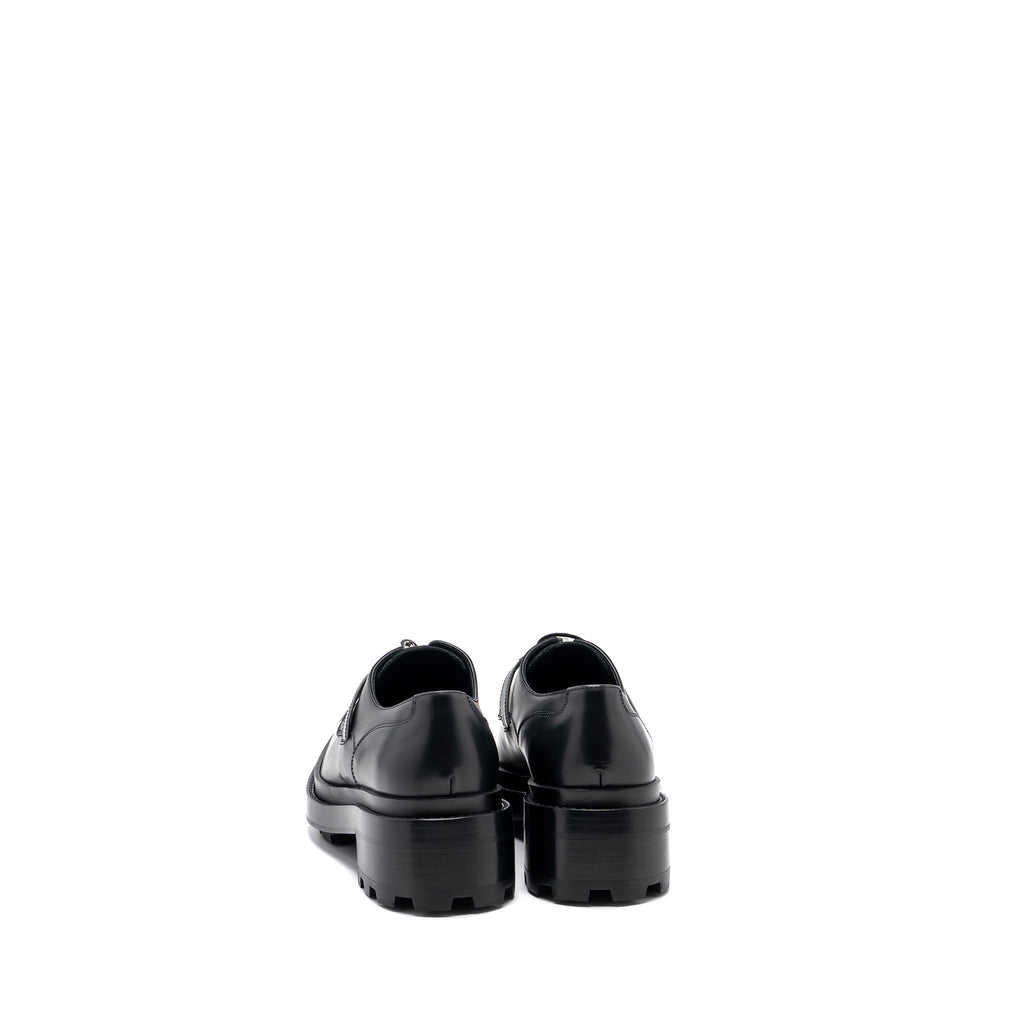 HERMES FIRST DERBY OXFORD LOAFER CALFSKIN BLACK SHW