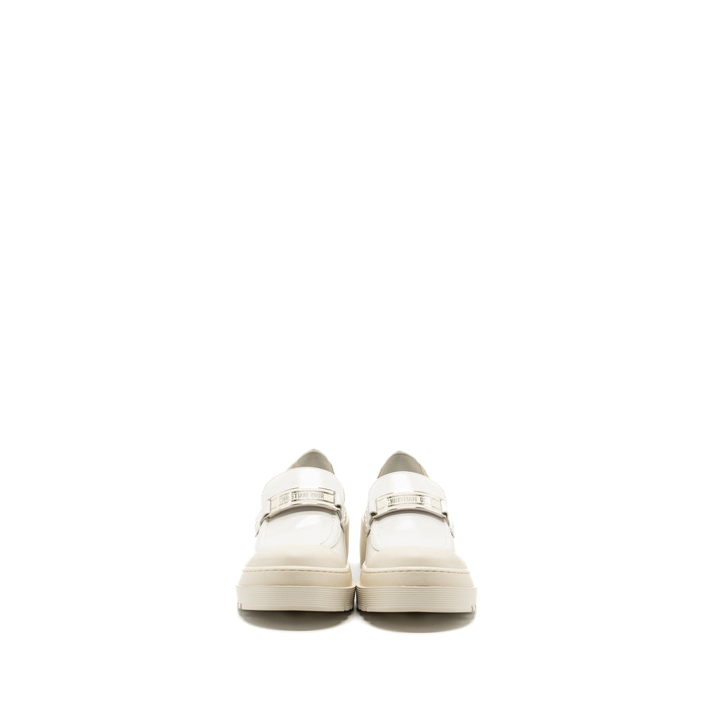 DIOR CODE LOAFER CALFSKIN WHITE SHW
