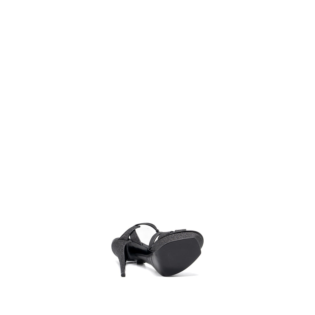 SAINT LAURENT TRIBUTE PLATFORM SANDALS BLACK