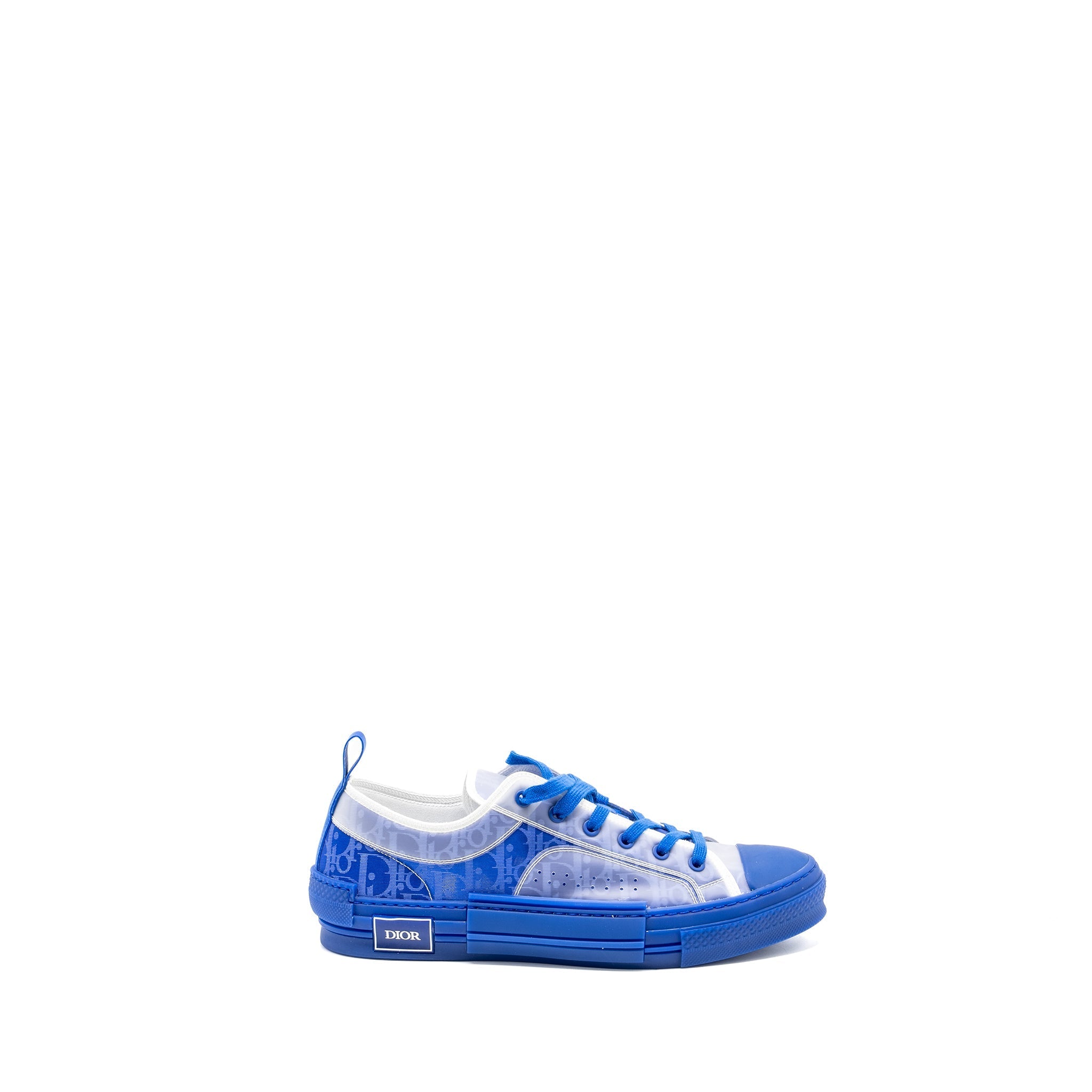 DIOR B23 LOW-TOP SNEAKER BLUE/OBLIQUE