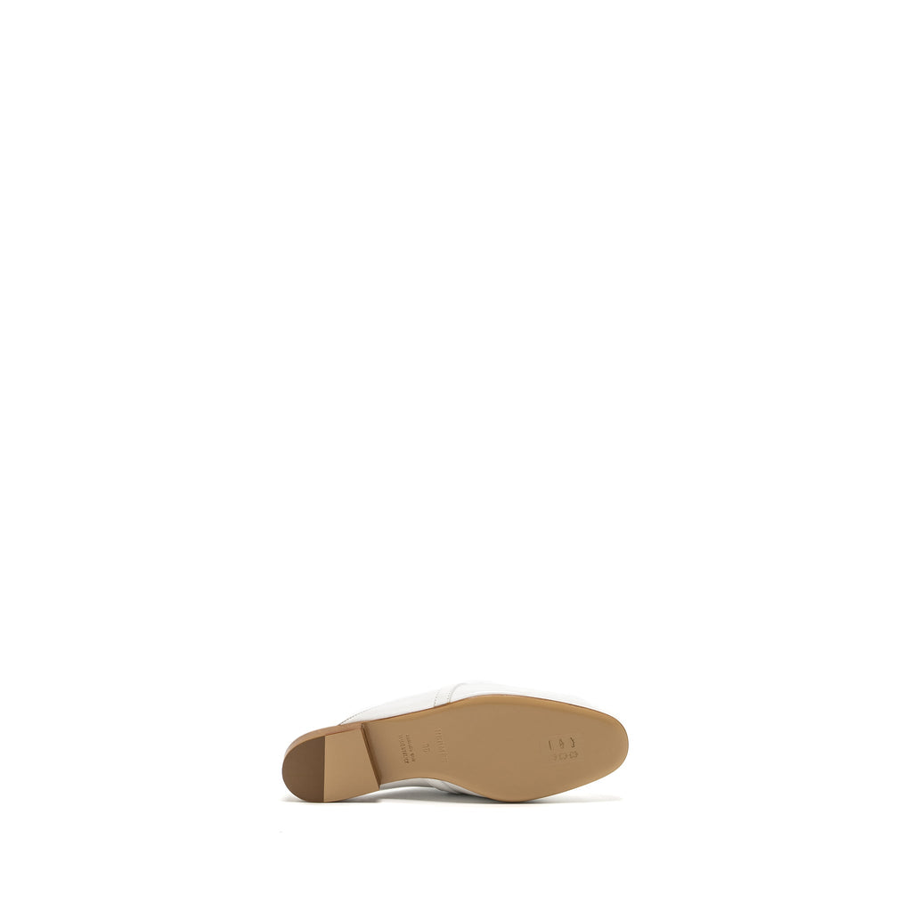 HERMES FEMME OZ MULE BLANC RGHW