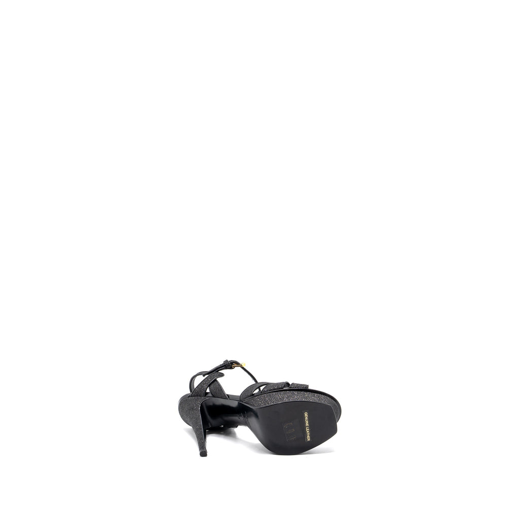 SAINT LAURENT TRIBUTE PLATFORM SANDALS BLACK