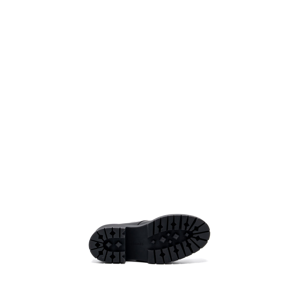 HERMES HOXTON OXFORD SHOES BLACK SHW
