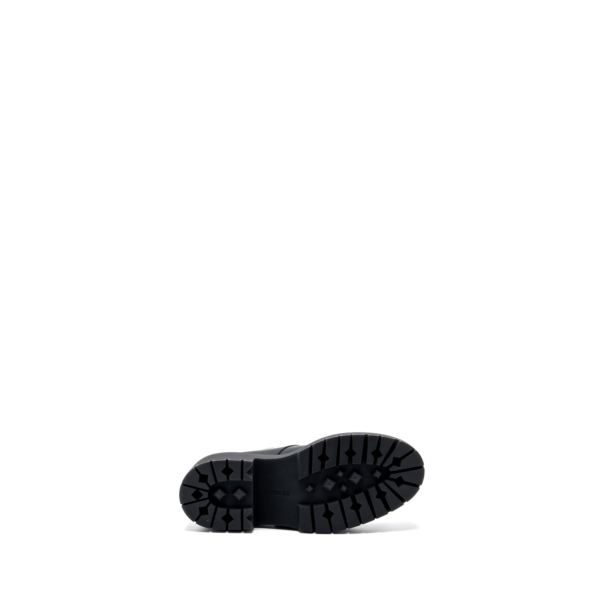 HERMES HOXTON OXFORD SHOES BLACK SHW