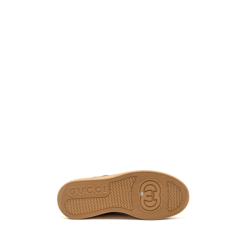 GUCCI SNEAKER GG SUPREME CANVAS/LEATHER BROWN
