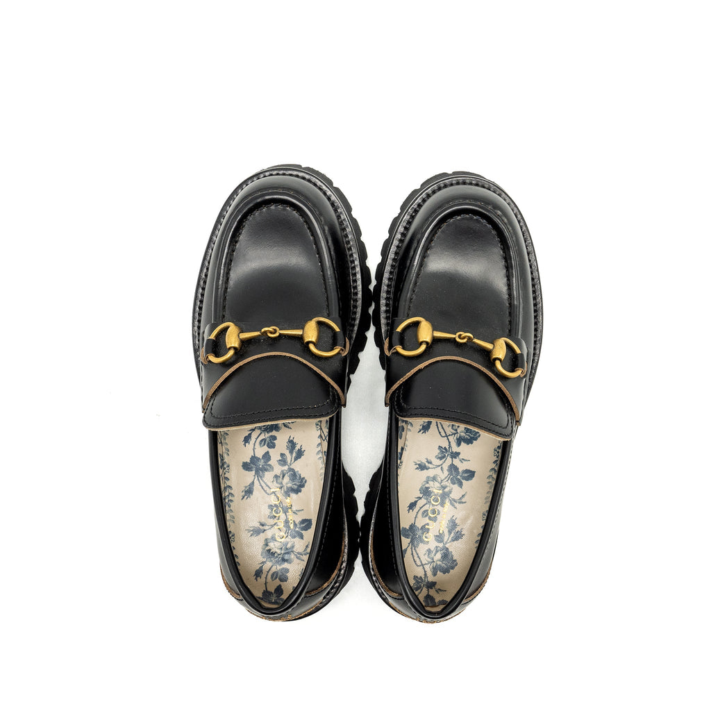 GUCCI JORDAN LOAFER CALFSKIN BLACK GHW