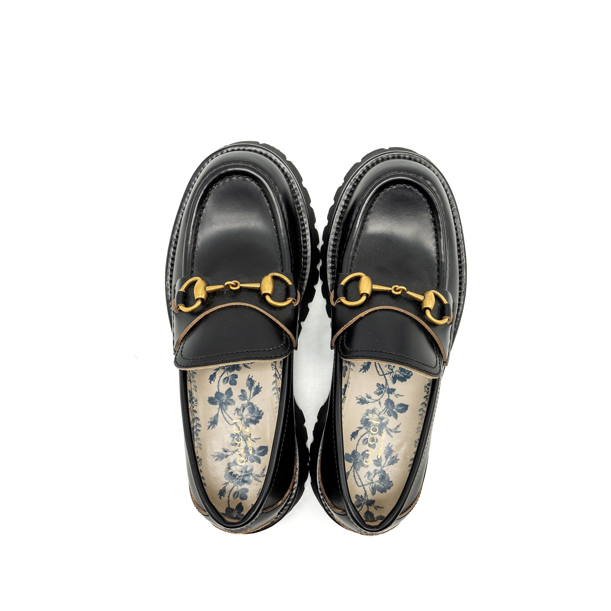 GUCCI JORDAN LOAFER CALFSKIN BLACK GHW