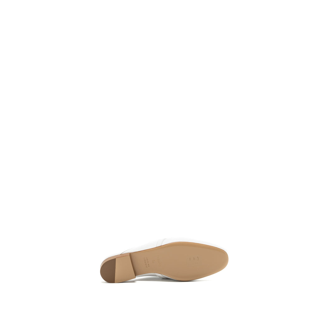 HERMES OZ MULES WHITE RGHW