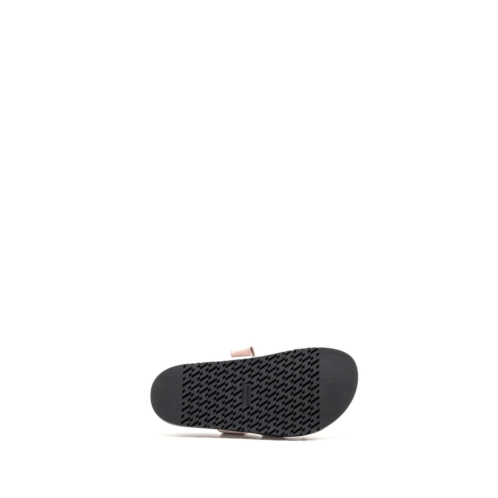 HERMES CHYPRE SANDALS SUEDE / MAUVE PALE