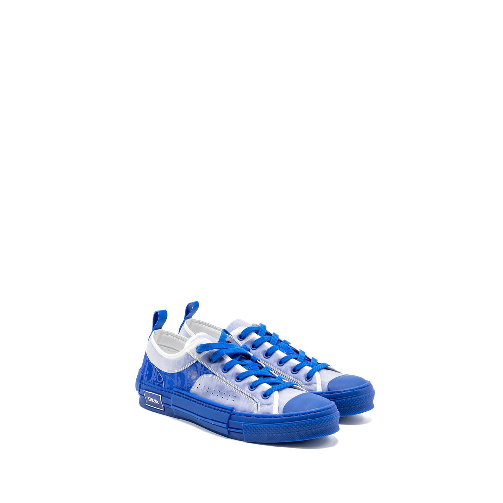 DIOR B23 LOW-TOP SNEAKER BLUE/OBLIQUE