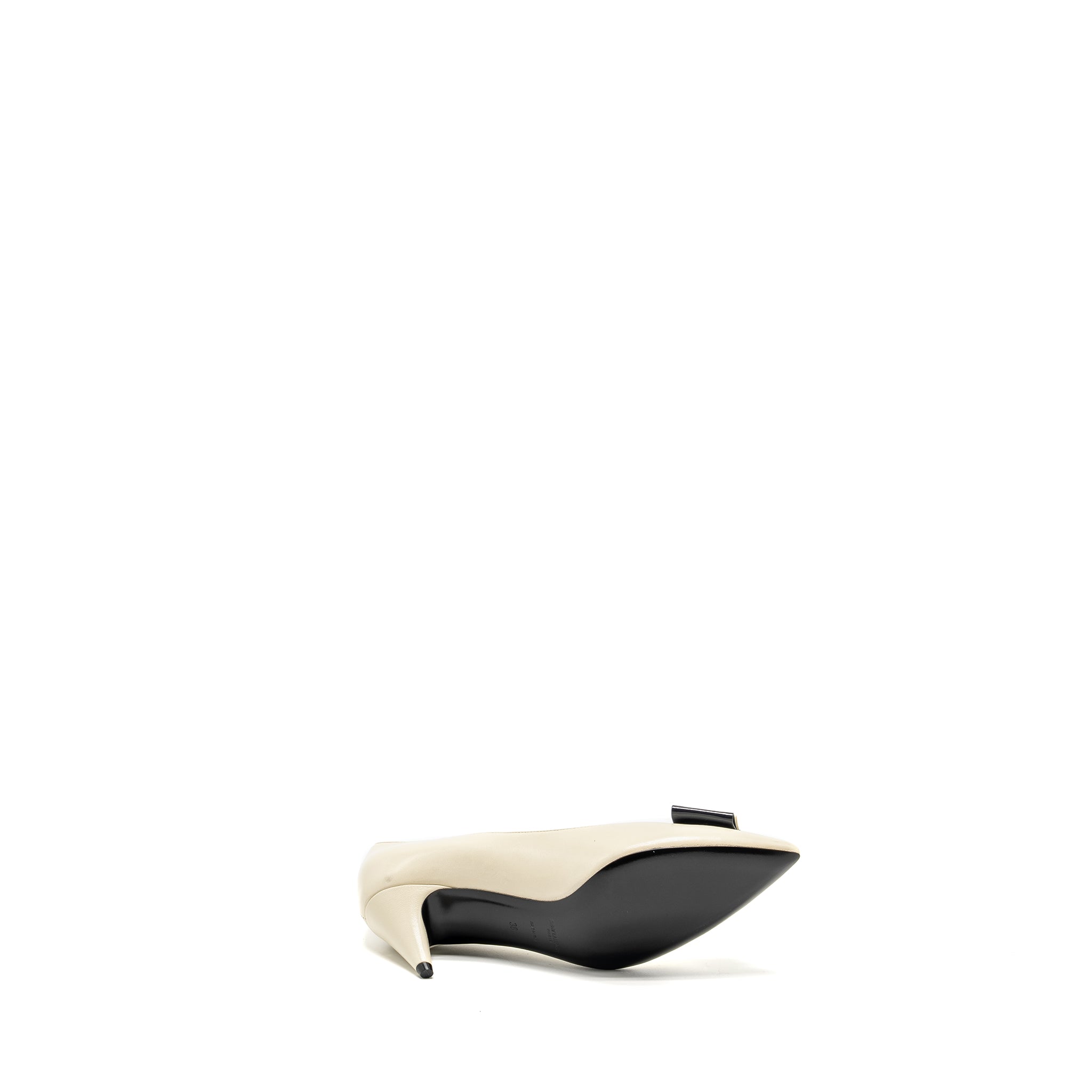 SAINT LAURENT ANAIS BOW YSL PUMP WHITE/MULTICOLOUR